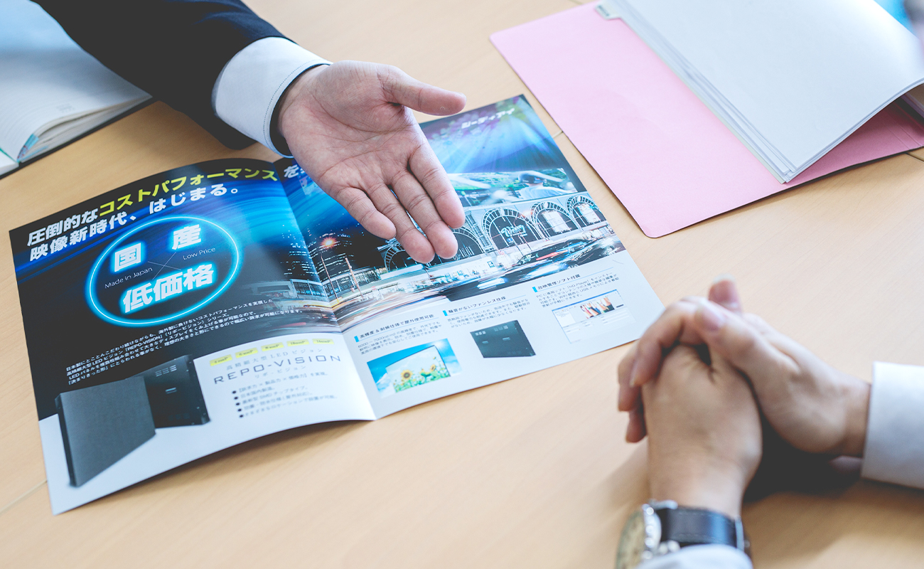 お客様のご要望に応じて最適なディスプレイを提案